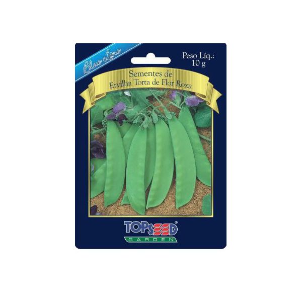 HORTALICA SEMENTE BLUELINE ERVILHA TORTA FLOR ROXA 10G