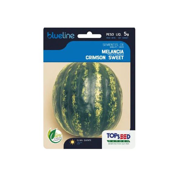 HORTALICA SEMENTE BLUELINE MELANCIA CRIMSON SWEET 5G