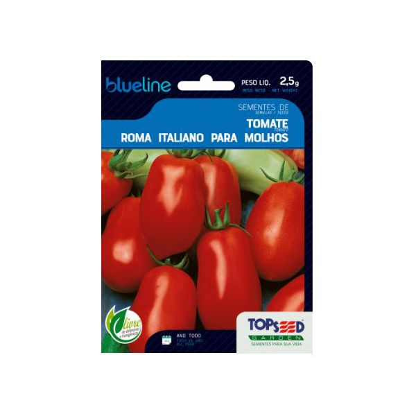 HORTALICA SEMENTE BLUELINE TOMATE ROMA ITALIANO 2,5G