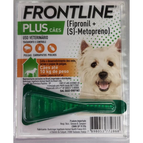 FRONTLINE PLUS 02-10KG P CAO (VERDE)