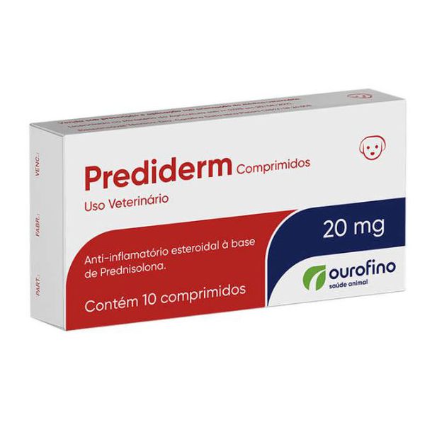 PREDIDERM 20MG 10 CP