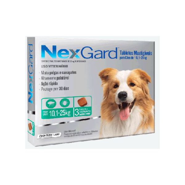 NEXGARD 3.00GR (10-25 KG) G C/3 EMB.ECONOMICA