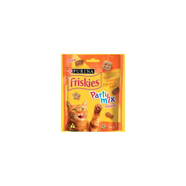 PETISCO GATO PARTY MIX FRANGO 40 G FRISKIES