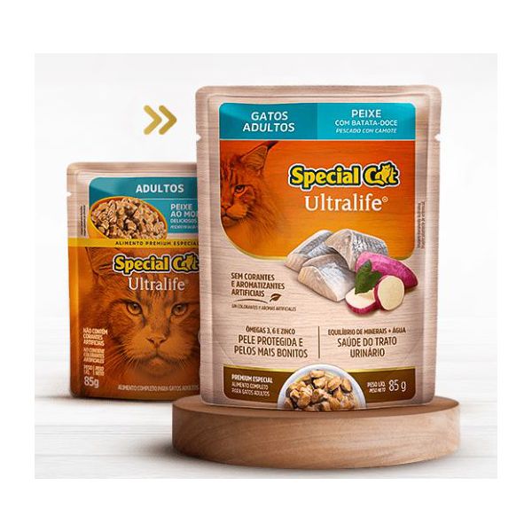 CARNE GATO SPECIAL CAT SACHE 85G PEIXE AD