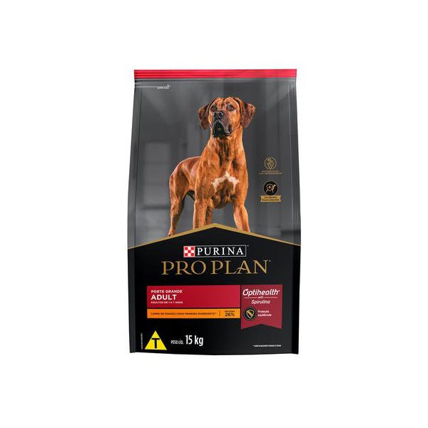 RACAO CAO PROPLAN 15KG AD PORTE GRANDE