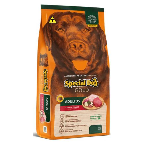 RACAO CAO SPECIAL DOG 15 KG GOLD ADULTO