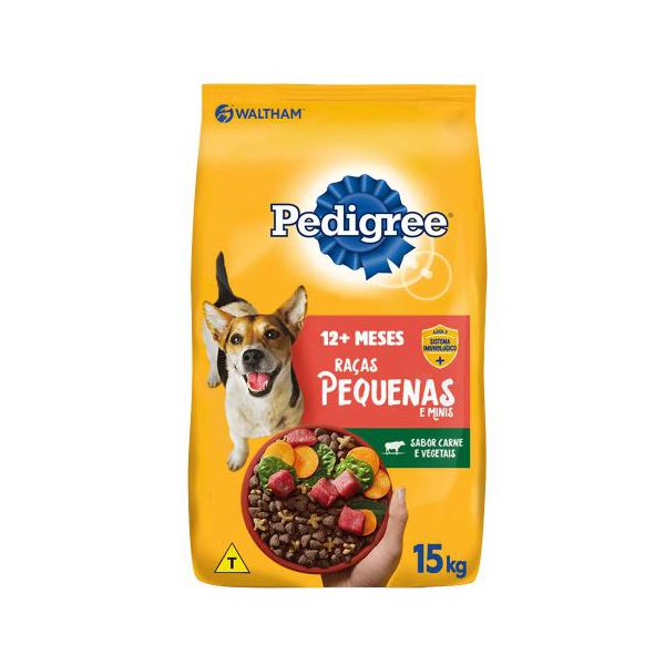 RACAO CAO PEDIGREE 15KG AD RACA PEQ