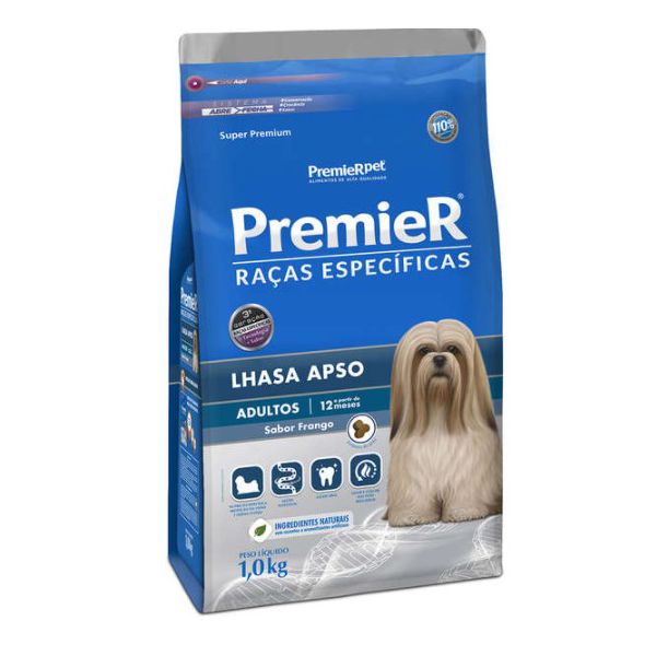 RACAO CAO PREMIER 1KG LHASA ADULTO