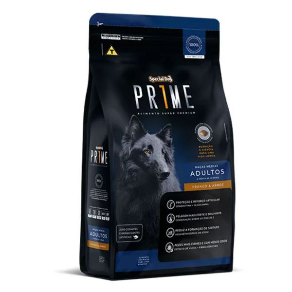 RACAO CAO SPECIAL DOG 3 KG PRIME ADULTO 