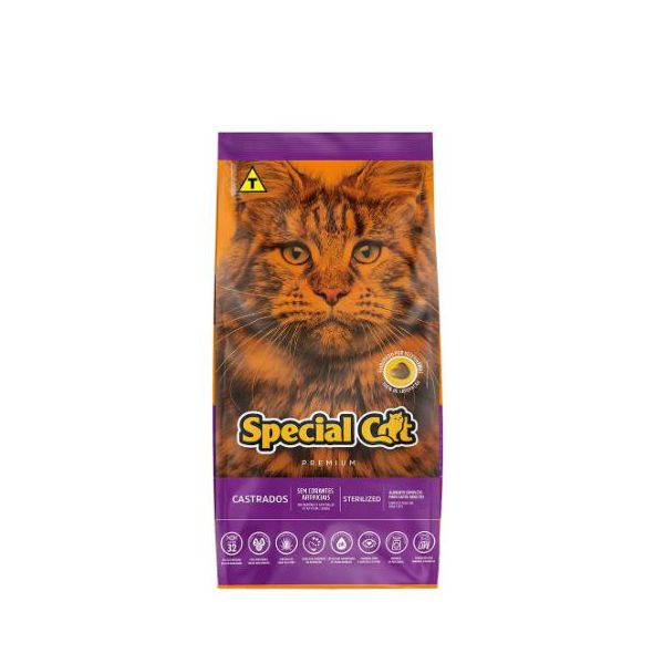 RACAO GATO SPECIAL CAT 10 KG CASTRADO