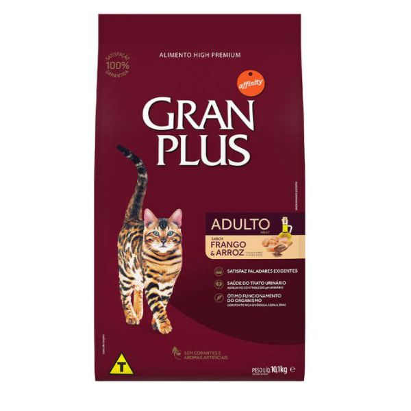 RACAO GATO GRAN PLUS 10 KG FRANGO