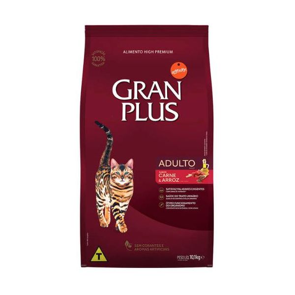 RACAO GATO GRAN PLUS 10 KG CARNE