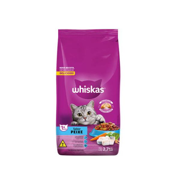 RACAO GATO WHISKAS 2,7KG PEIXE