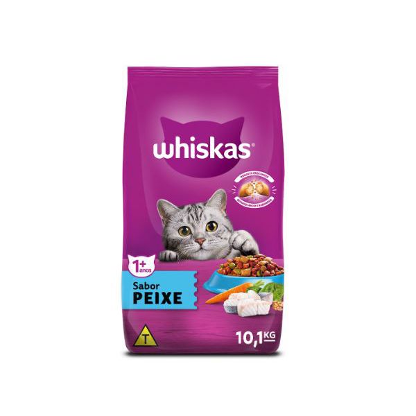 RACAO GATO WHISKAS PEIXE 10 KG