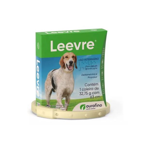 COLEIRA ANTI CARRAP/PULGA/LESH. LEEVRE G 63CM