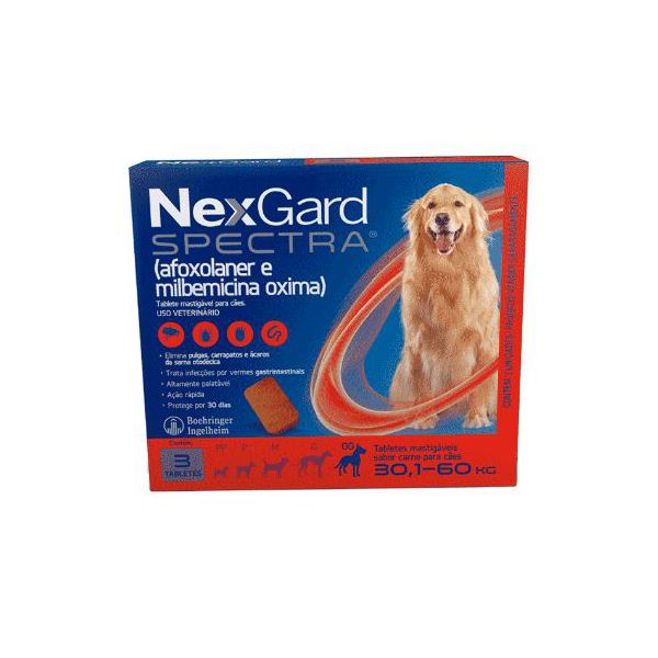 NEXGARD SPECTRA X3 8.00GR (30,1 - 60 KG) GG EMB. ECONOMICA