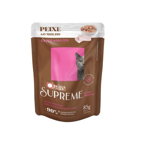 CARNE GATO QUATREE SUPREME AD PEIXE 85G