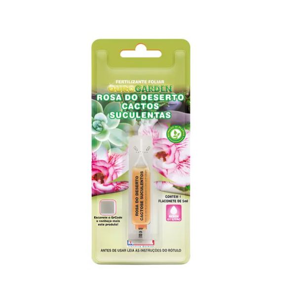 FERTILIZANTE ROSA DESERTO CACTOS E SUCULENTA 5ML MONO INSETIMAX