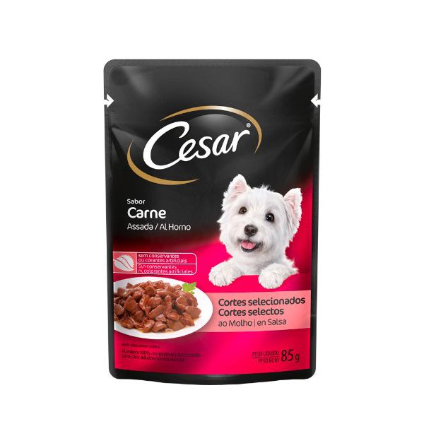 CARNE CAO CESAR 85G CARNE AD