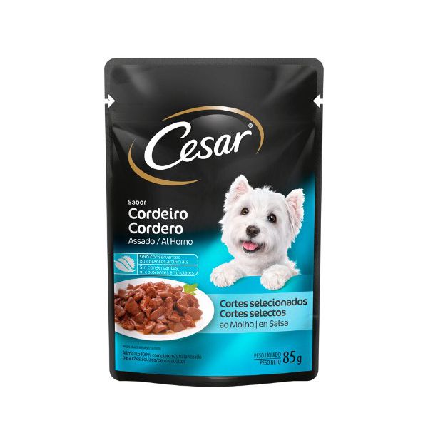 CARNE CAO CESAR 85G CORDEIRO AD