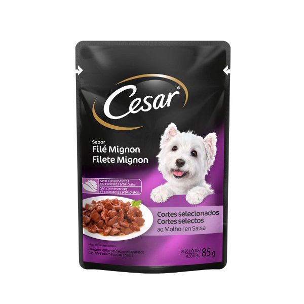 CARNE CAO CESAR 85G FILET MIGNON AD