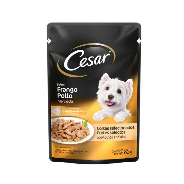 CARNE CAO CESAR 85G FILET FRANGO AD
