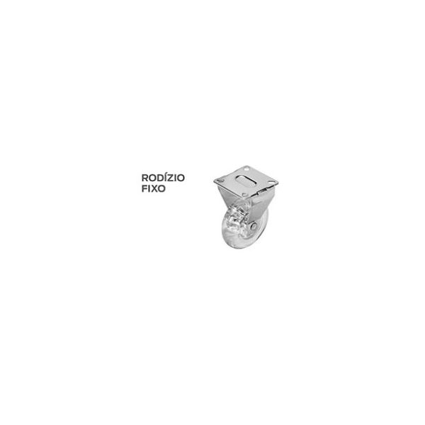 RODIZIO GEL 50MM FIXO PLACA WORKER