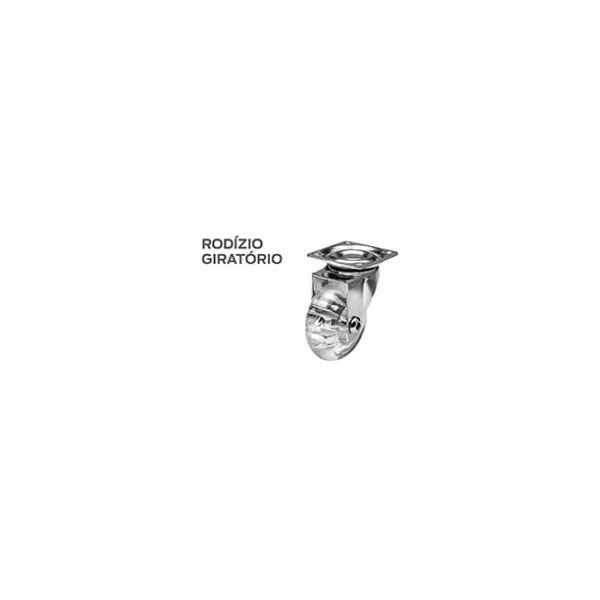 RODIZIO GEL 50MM GIRATORIO PLACA WORKER