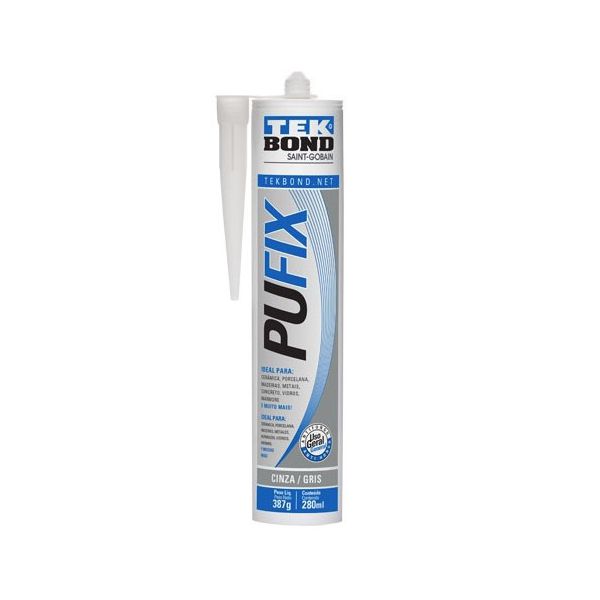 COLA ADESIVO PU FIX 387G CINZA