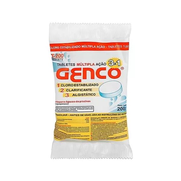 CLORO GENCO 3X1 MULTIPLA ACAO TABLETE 200G