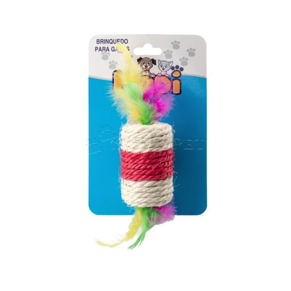 BRINQ GATO CILINDRO SISAL M
