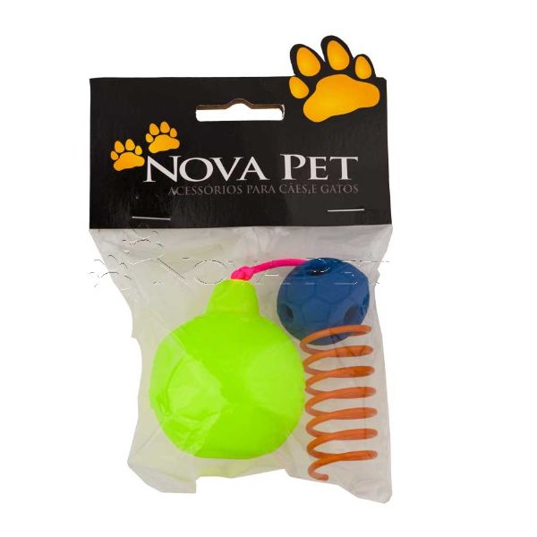 BRINQ GATO KIT EXPLOSAO C/3 NOVA PET