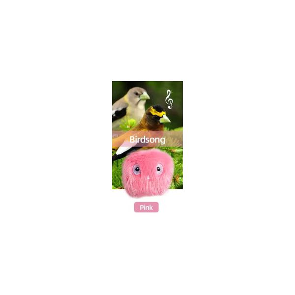 BRINQ GATO PELUCIA BIRD INTERATIVA SONORA PINK