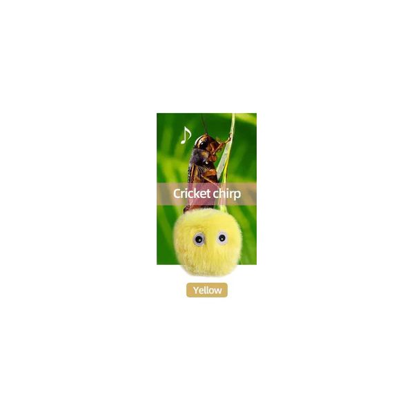 BRINQ GATO PELUCIA GRILO INTERATIVA SONORA AMARELO