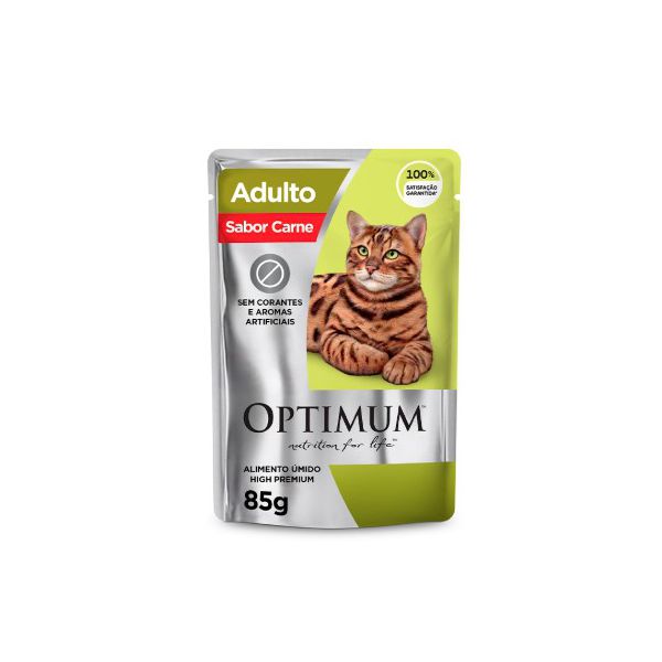 CARNE GATO OPTIMUM 85G CARNE AD 