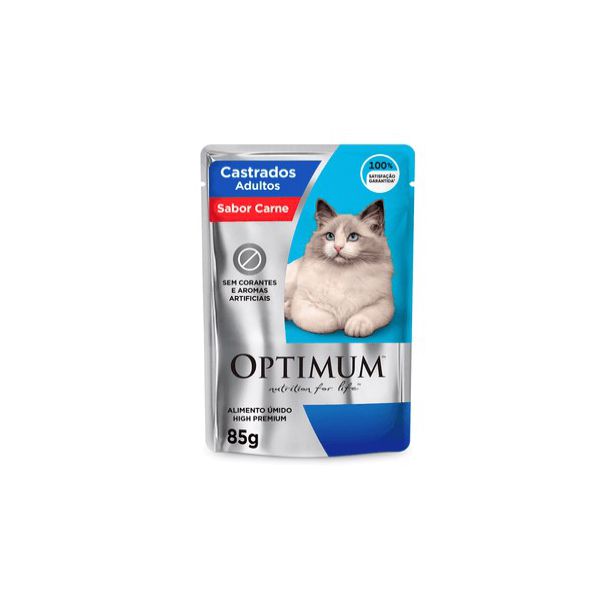 CARNE GATO OPTIMUM 85G CARNE CAST AD