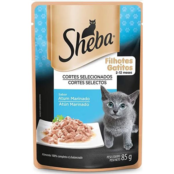 CARNE GATO SHEBA 85G ATUM FILHOTE