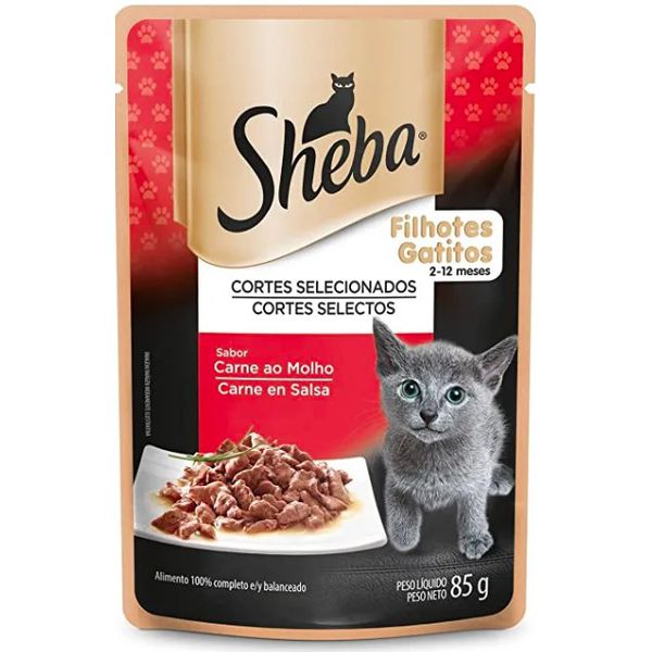 CARNE GATO SHEBA 85G CARNE FILHOTE