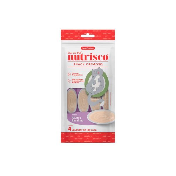 CARNE GATO NUTRISCO AD ATUM E BACALHAU 56G