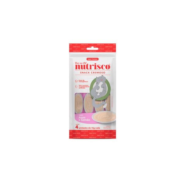 CARNE GATO NUTRISCO AD ATUM E SALMAO 56G