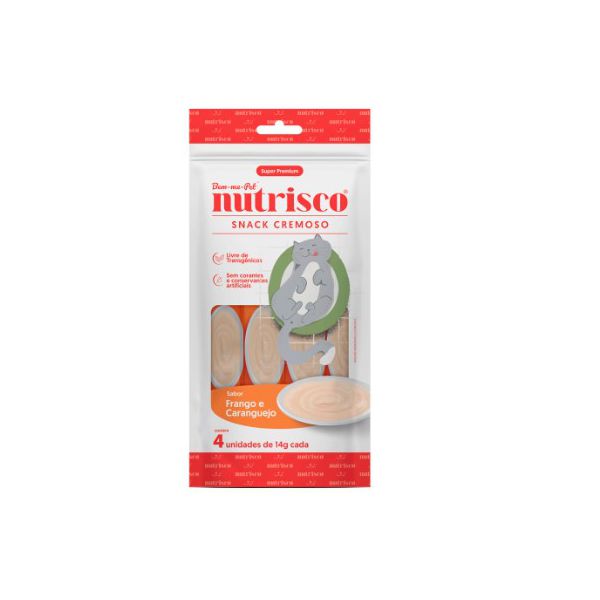 CARNE GATO NUTRISCO AD FRANGO E CARANGUEJO 56G
