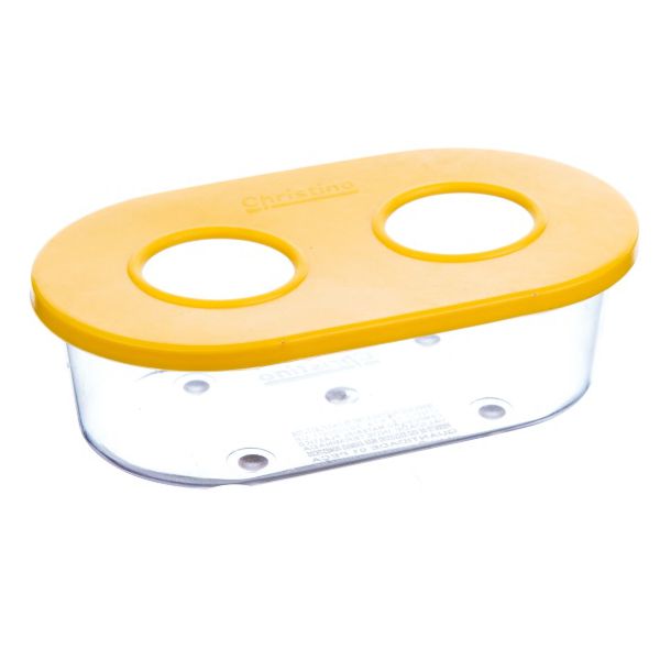 COMEDOURO PASSARO PLAST 2 FUROS C/GANCHO CHRISTINO