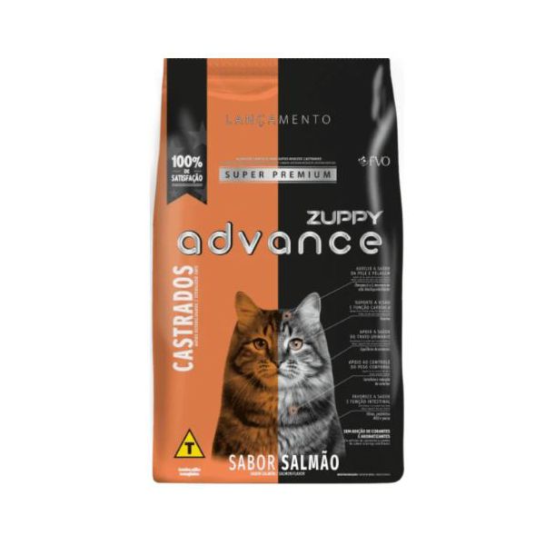 RACAO GATO ADVANCED AD SALMAO CAST 1,5KG