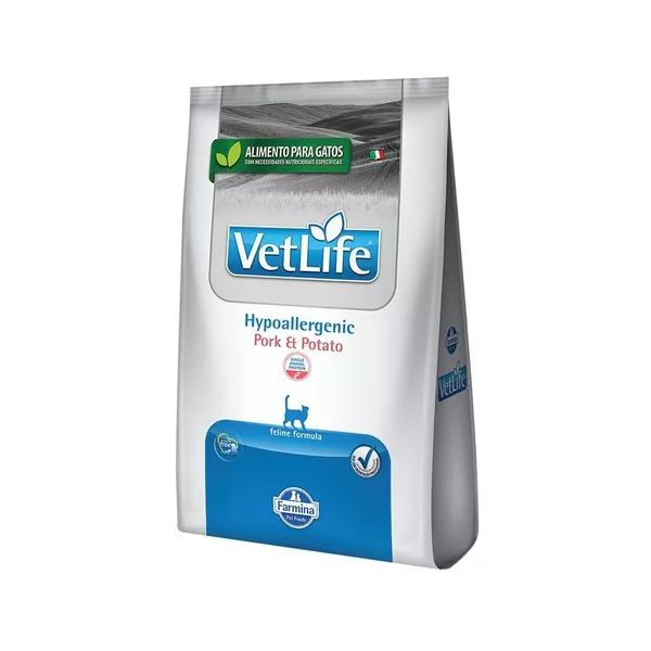 RACAO GATO FARMINA VET 2KG HYPOAL PORK/POTATO