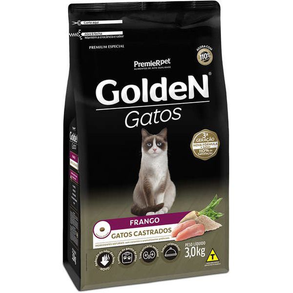 RACAO GATO GOLD ADULT CAST FGO 3 KG