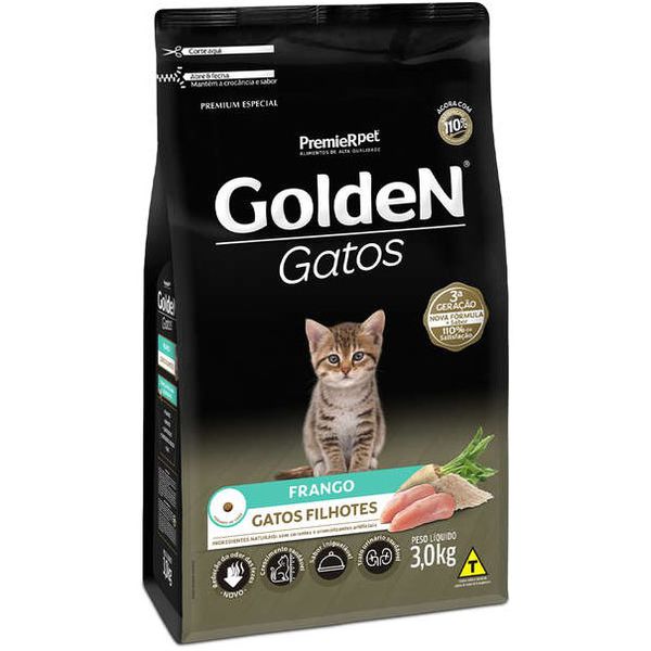 RACAO GATO GOLD FILHOTE FGO 3 KG