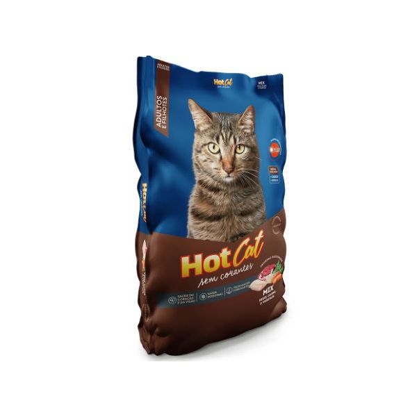RACAO GATO HOT CAT 10 KG MIX AD