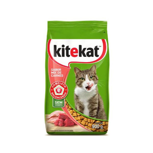 RACAO GATO KITEKAT 900G MIX CARNES