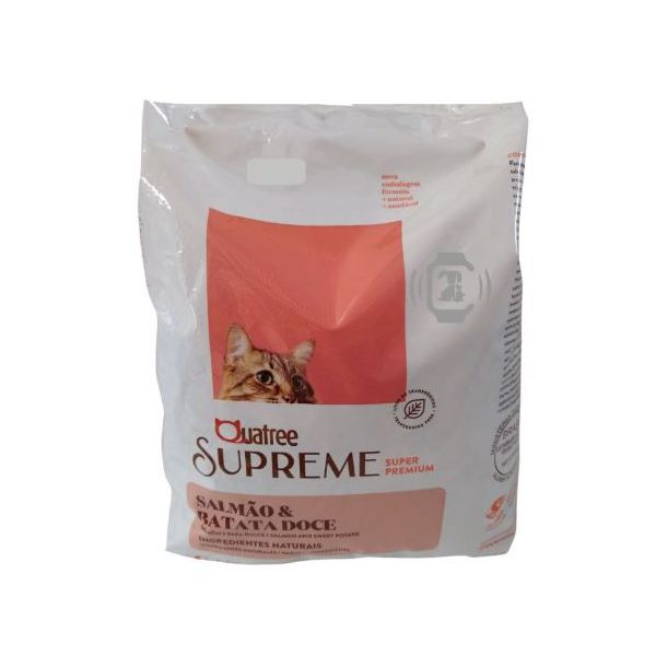 RACAO GATO QUATREE 1KG AD SALMAO CAST SUPREME