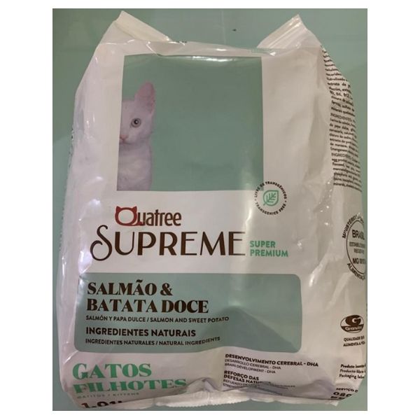 RACAO GATO QUATREE 1 KG FILHOTE SALMAO SUPREME